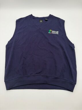 Cactus Jack Foundation CT Golf Vest Men’s L Page & Tuttle Navy Embroidered